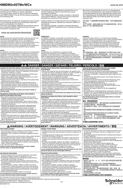 schneider施耐德HMIDM6●00TM●_WC●_ 说明书